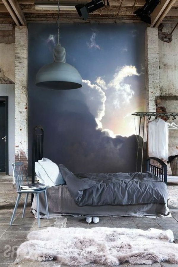 romantické maľby spálňa