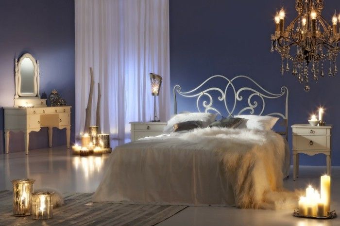 romantic-dormitor facilitatea de lumină lumânări-romantischeatmosphare