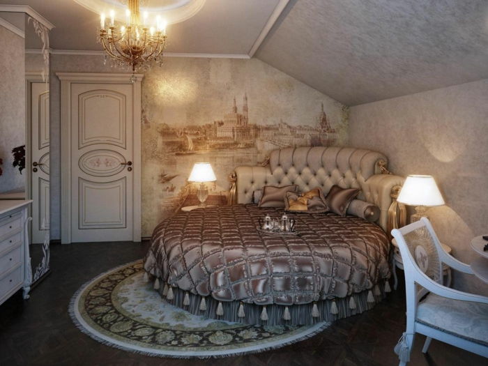 로맨틱 한 침대 귀족 침실