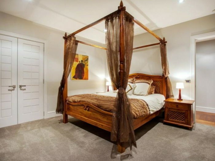 로맨틱 한 침대 전통적인 디자인