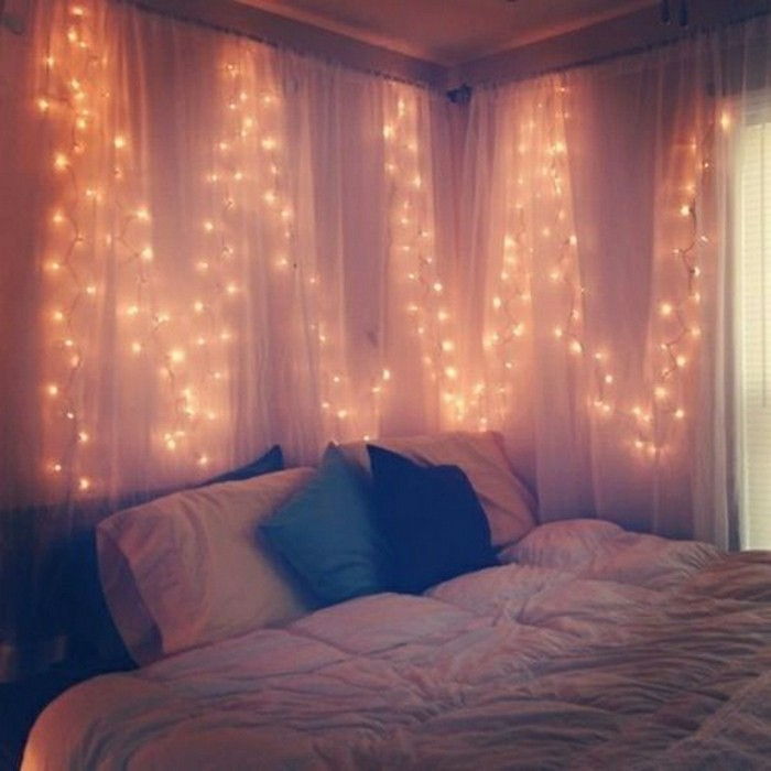 romantic-lumină-dormitor-lumină-perdele-mini-lumini-lumină-next-the-Bedded