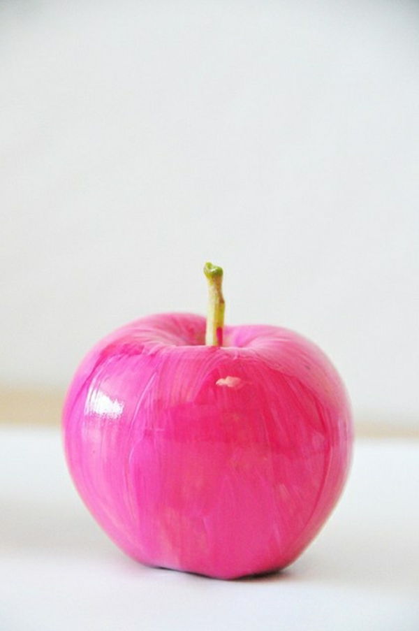 Make-pembe elma yapay meyve-güzel