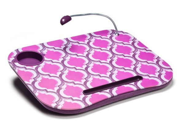 rosa-bord med Cushion for Laptop