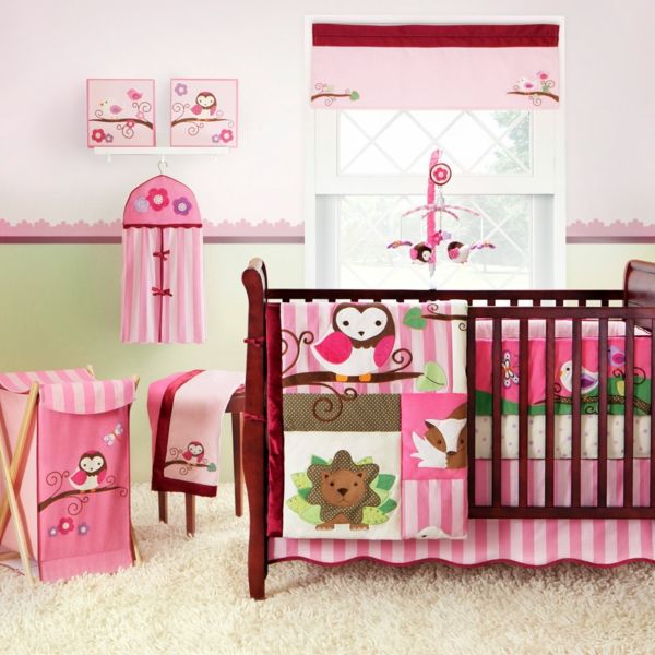 gör barn sovrum deco-baby-girl-rum barn sovrum - rosa