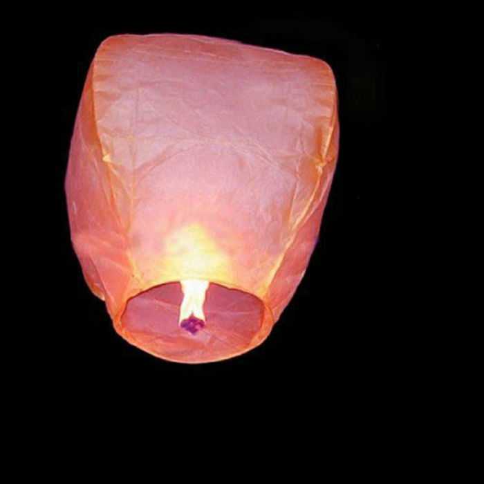 rooskleurige hemel lantaarn-nice-flying Hemel van de Nacht