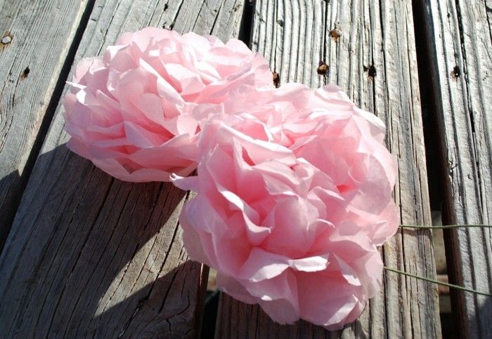 rožinis-graži gėlė-sau-priėmimo amatų idėjų-su-popieriaus