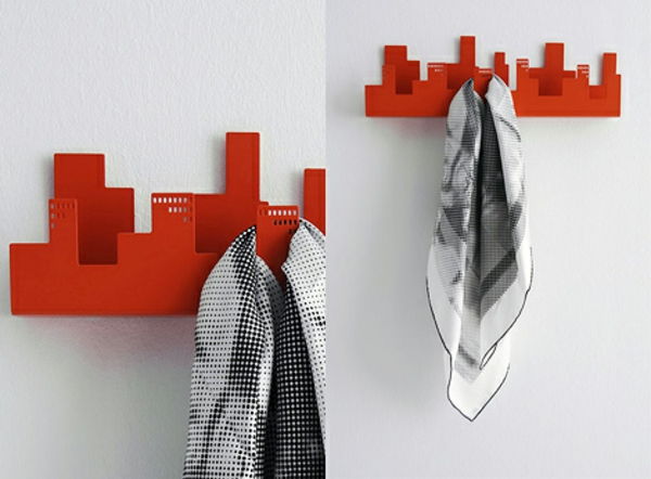 rød Wall Hook med-lekker design
