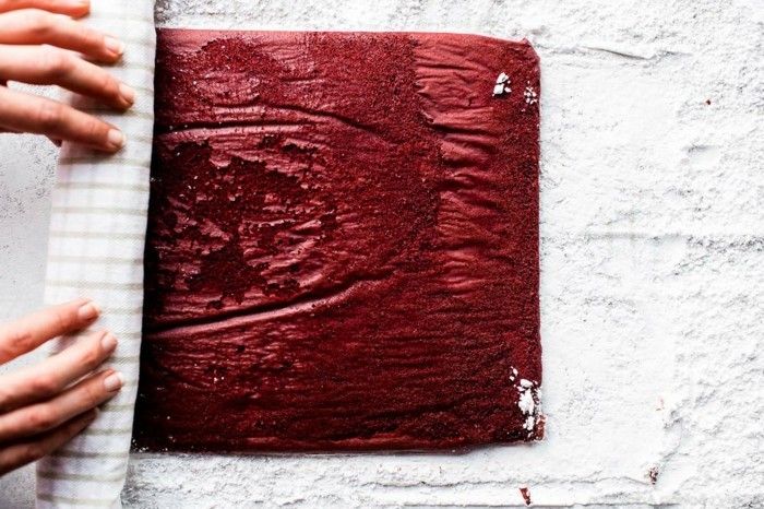 Red livsmedel färg bake-användning Red-deg-Rollo-göra-det-röd-nachtischideen-tårta på
