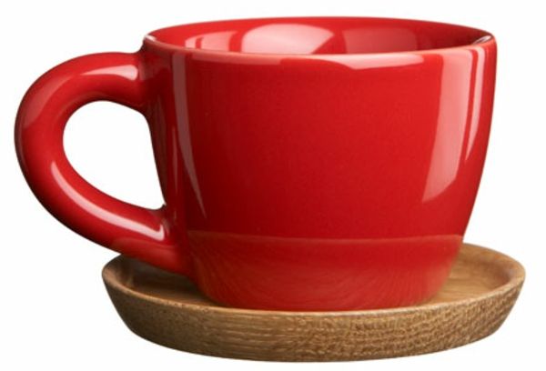 raudona-moderni-šokinė, espresso puodeliai