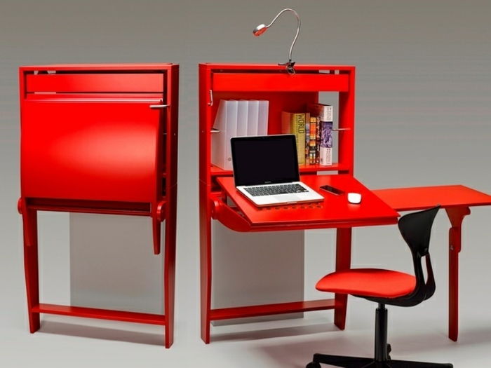 czerwono-space-saving-meble-ciekawe-idee-for-DIY