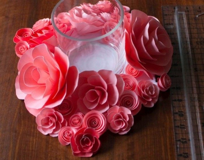 red-roses-craft pomysły-z-papieru-foto-of-up wykonany