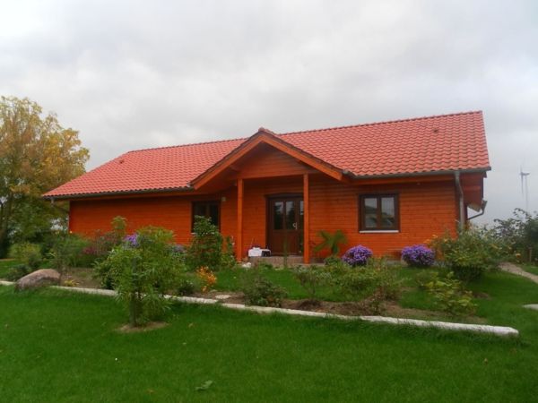 rød-house-stil bungalow