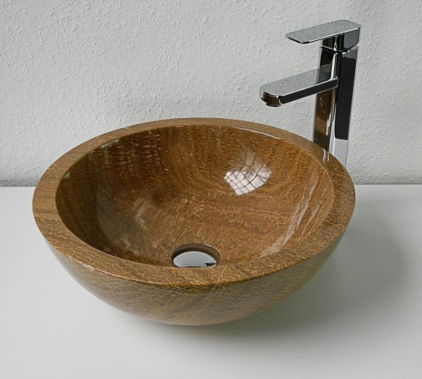 round-tower-sink-marmor - brun design idé