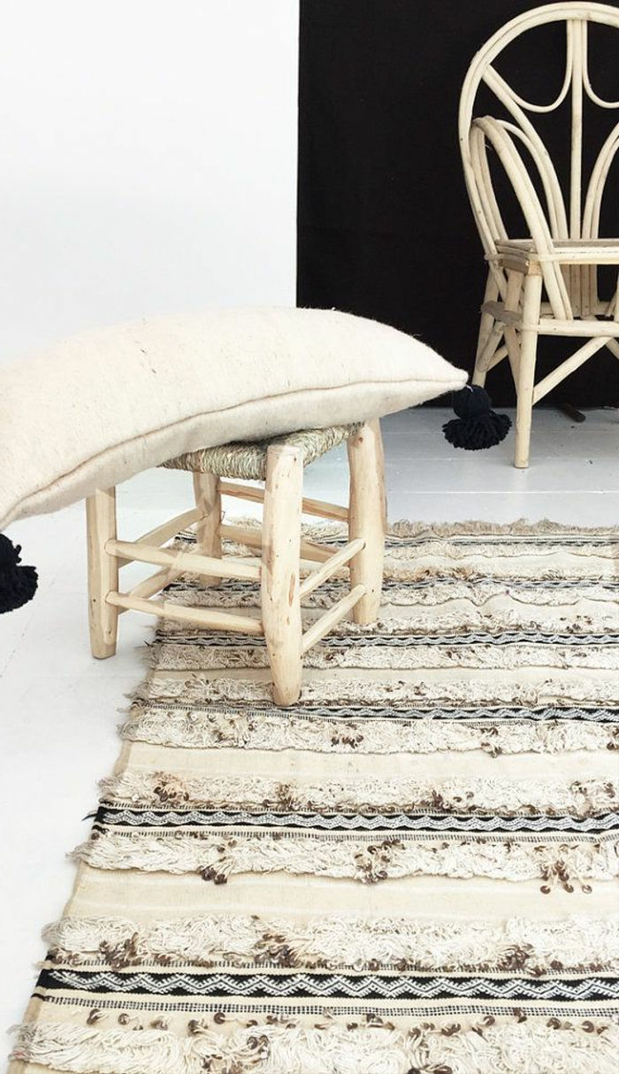 rustikke møbler fluffy teppe original design