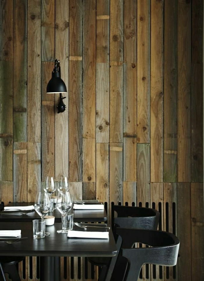 rustikalnem stena plošče of lesne stene ploščice-wandgestaltungsideen-