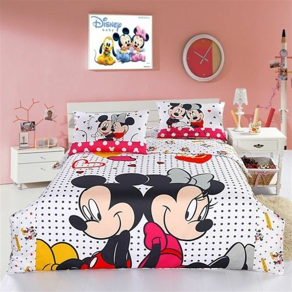 Sladká posteľná bielizeň Mickey Mouse Minnie Mouse
