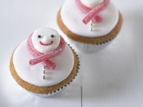 Bake zoete ontwerp lekkere cupcakes-for-christmas
