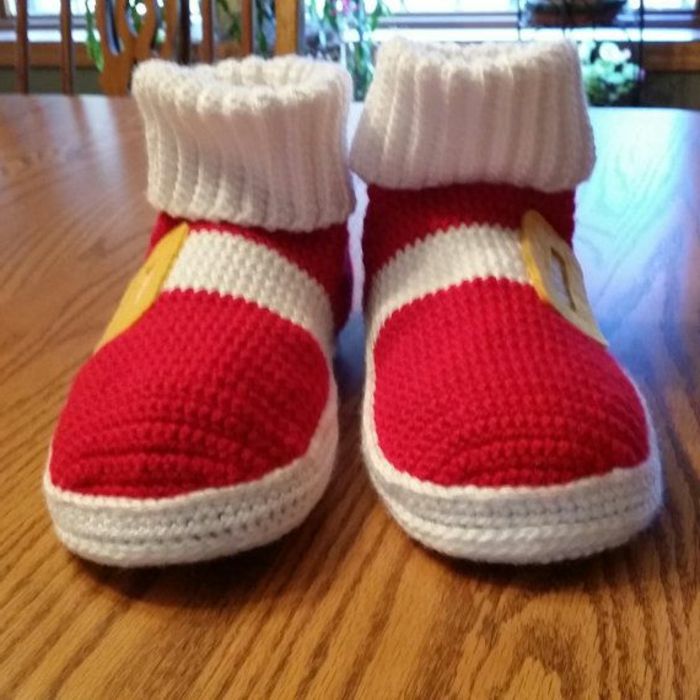sladké modelu pánske papuče ponožky vzor červeno-biela
