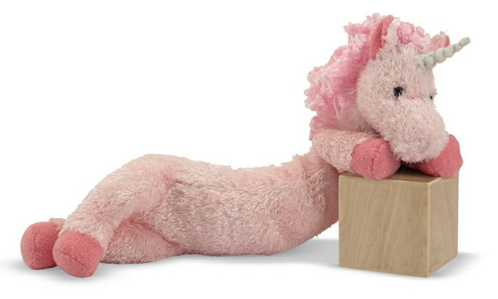 Söt Rosy Unicorn Plush Garn Box