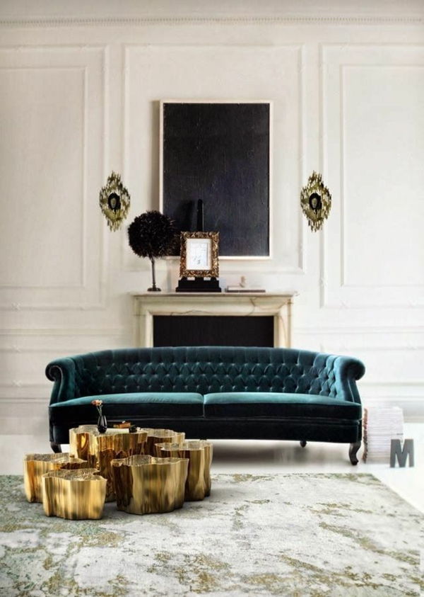 Velvet tapetai ir baldai-aksomas-aristokratų miegamųjų