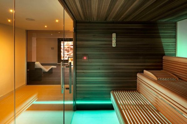 sauna-com-vidro da frente-bela-design