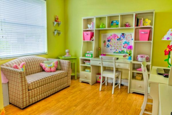 vakker-moderne-barnehage-farge-ideer-vegg farge-glorete grønt
