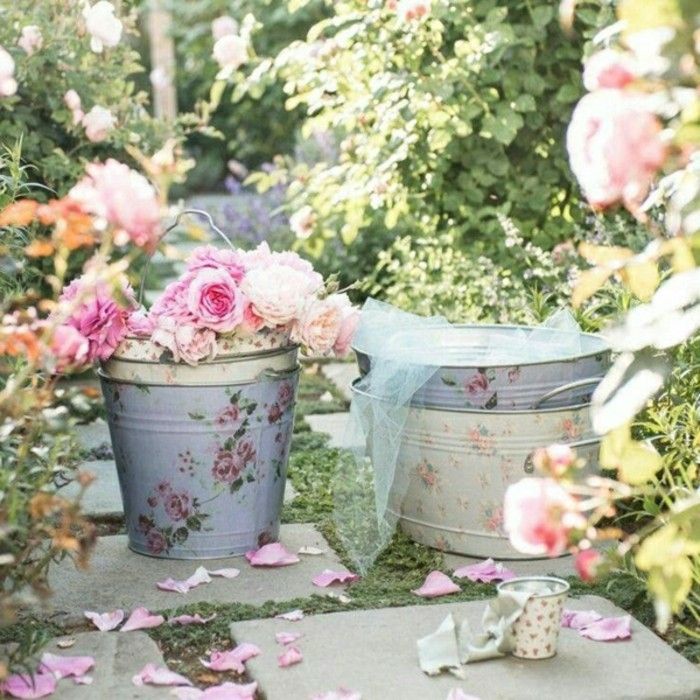 lepi vrt ideje vrt tapete vrtni okraski-vintage-pomanjšane