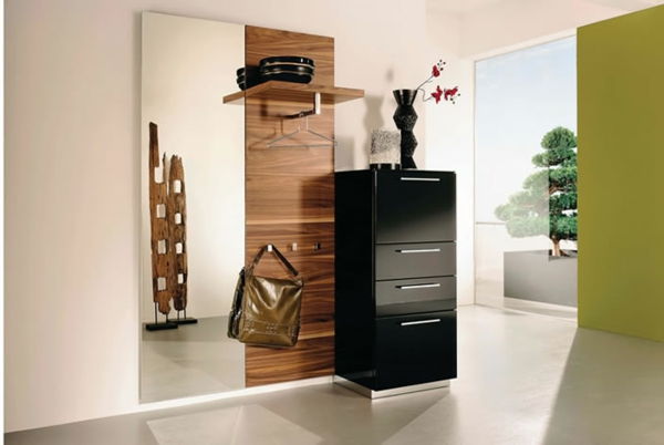 belas ideias-para-o-interior-com-móveis de madeira-para-o-Flur--
