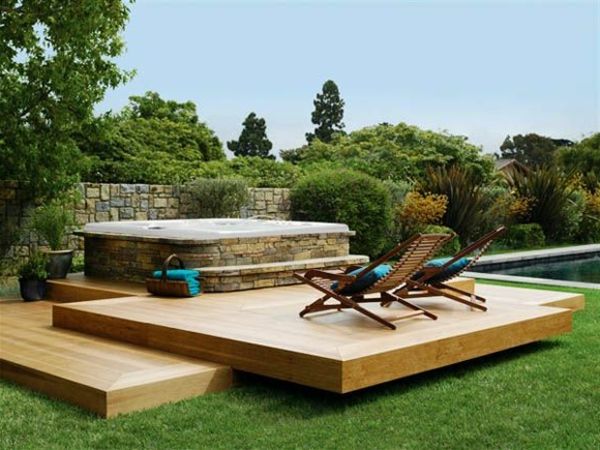 lindas idéias para o projeto de um jardim perfeito - com - Whirlpool -