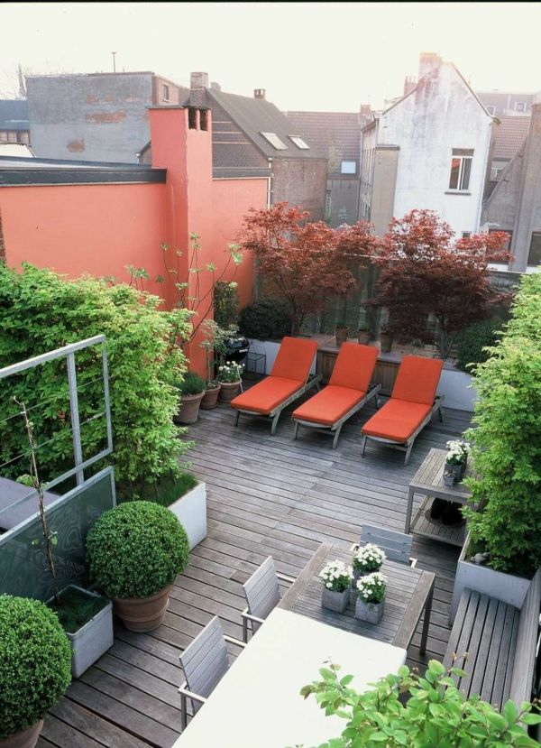 frumos acoperiș terasa-set-verde plante-on-the-acoperiș terasa-podele-lemn