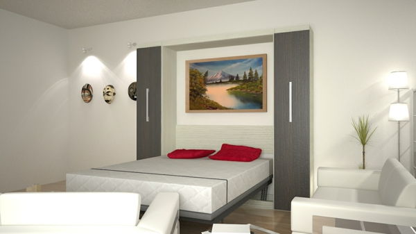 skåp säng-vackra-etablering idéer-fällbara bette sovrum-set-sovrum design