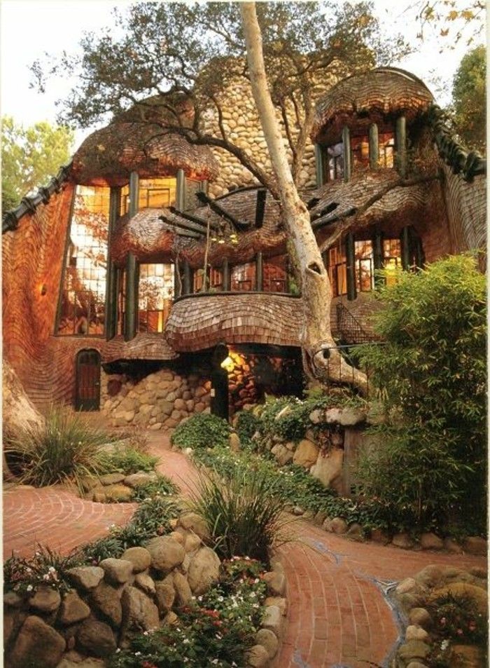 Vackra hem-mycket-mycket-modell-creative-design-in-skogen
