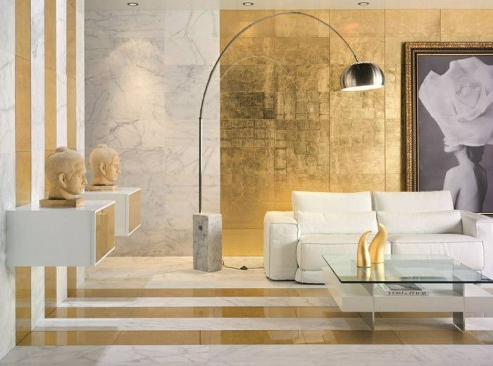 vacker-wohnideen-beige-and-golden-färg-in-vardagsrum