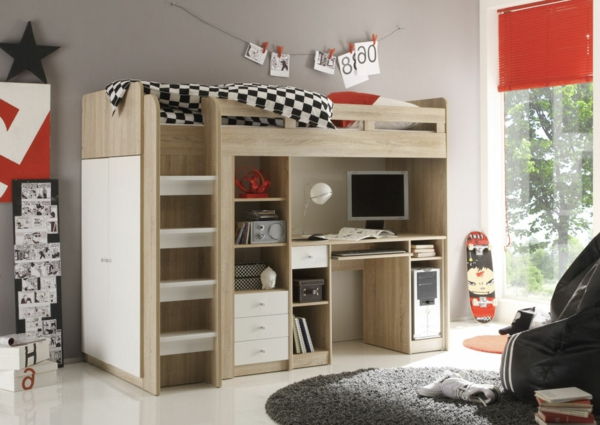 pekné Materská poschodovej postele-s-super-pekným dizajnom designu Detská izba