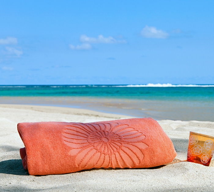 krásne pláže, exotická oranžová Cloth kvetinová výzdoba
