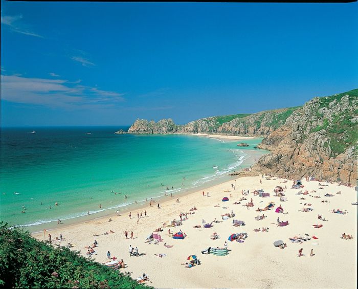 Pláž Porthcurno