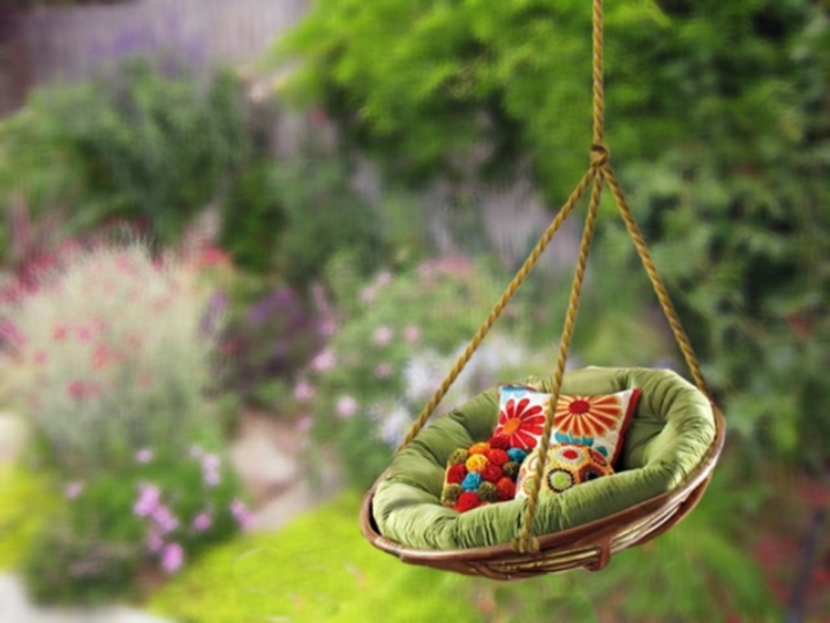 design för trädgårds-textilier-chic-ädel-grön-blommönster