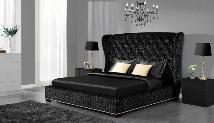 chic-black-design-pat cu-spațiu de stocare