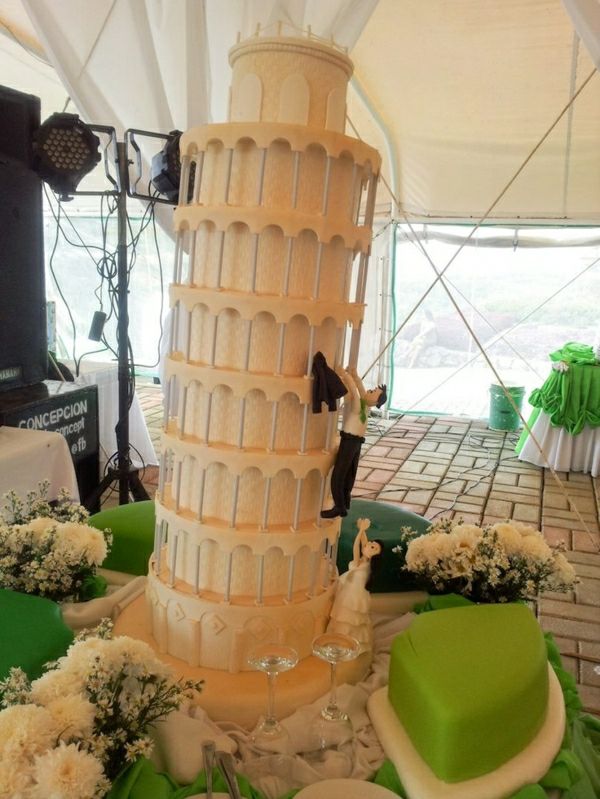 skifer tårn kake Wedding trapp