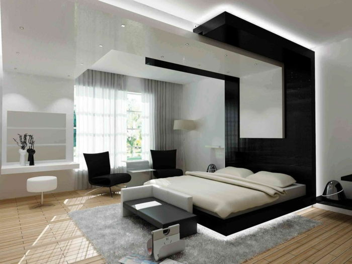 set-dormitor-exemple-negru de accent în spatele-the-Bedded