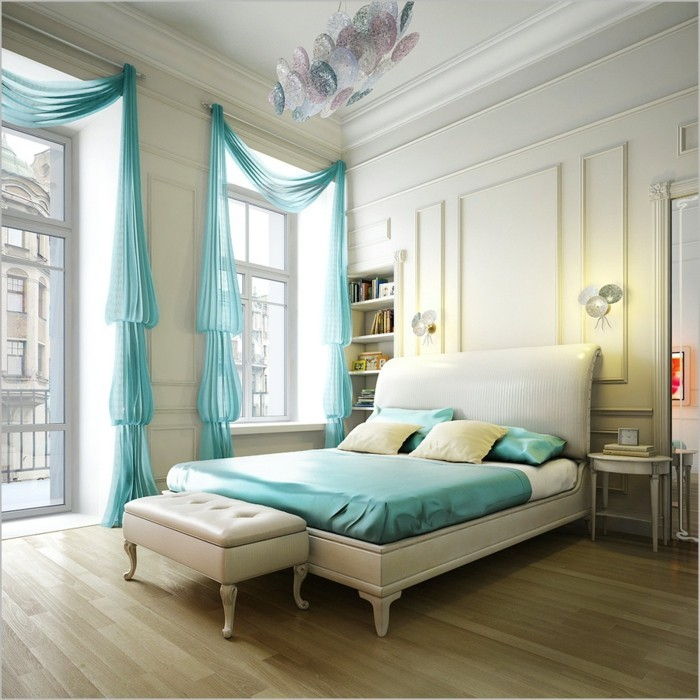 spalnica-moderno-Fensterdeko Žaluzije