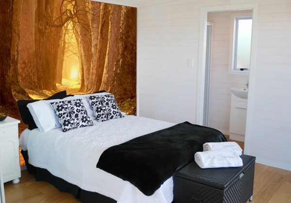 dormitor perete vopsea design frumos pat mic