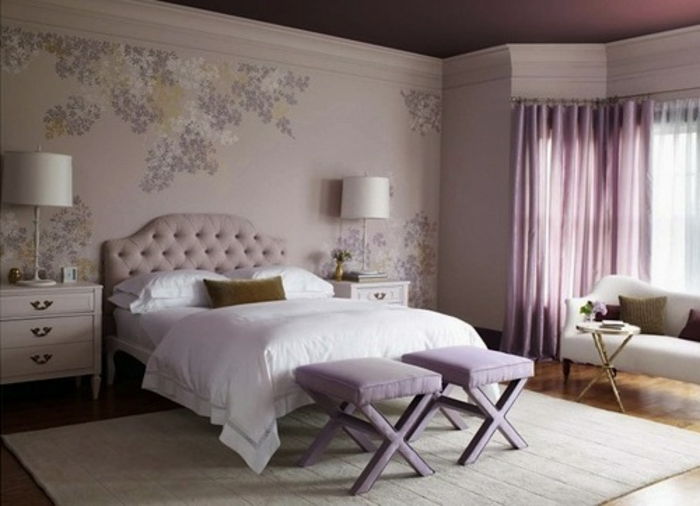 dormitor-living culoare design lavanda