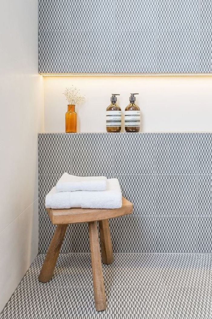 Basit-banyo-iç rustik dışkı-basit-duvar karosu banyo yer karoları banyo
