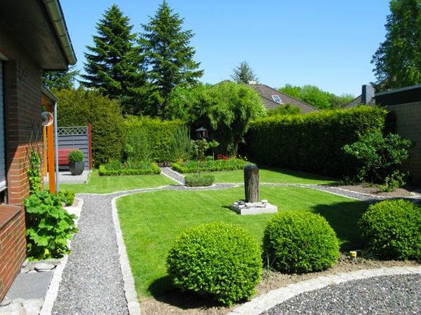 mooi huisontwerp - groene installaties in de tuin