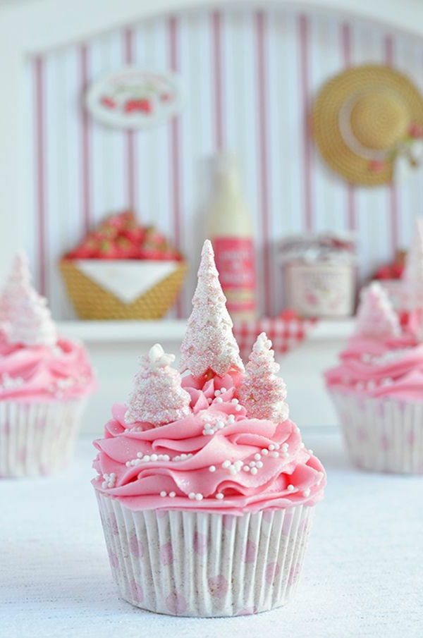 Bak voor kerst -schmackhafte-Cupcakes