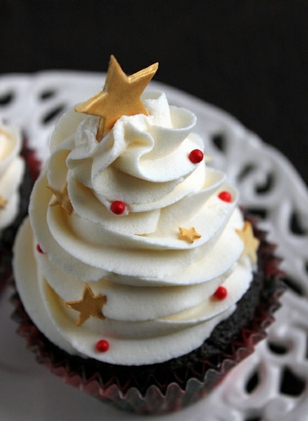 Bak voor kerst - -schmackhafte cupcakes