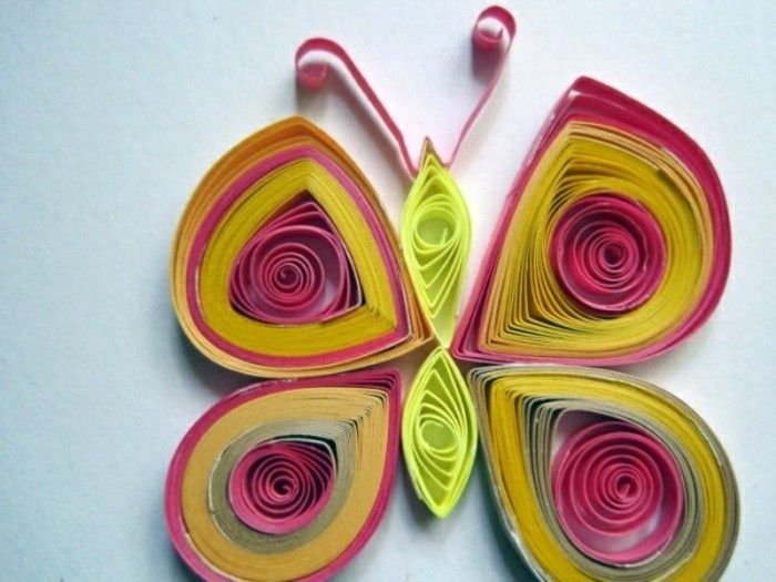 butterfly-idéer-hantverk idéer-of-papper-store-foto taget från Up