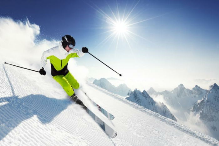 snø høyder-en-en-stasjoner-ski
