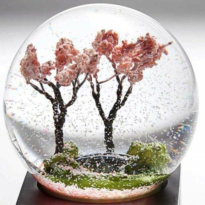 snö globe-tinker-japansk bleed körsbär